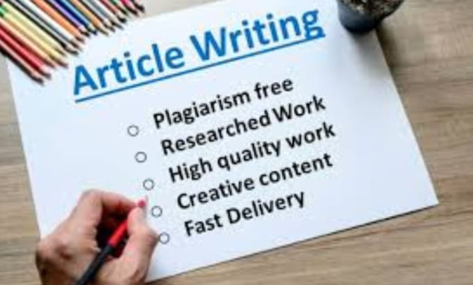 Gig Preview - Do SEO article writing, blog post writing and content writing