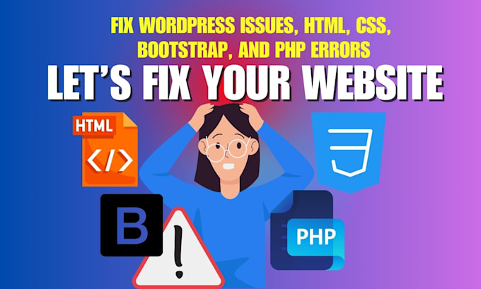 Gig Preview - Fix HTML, CSS, bootstrap, and PHP errors