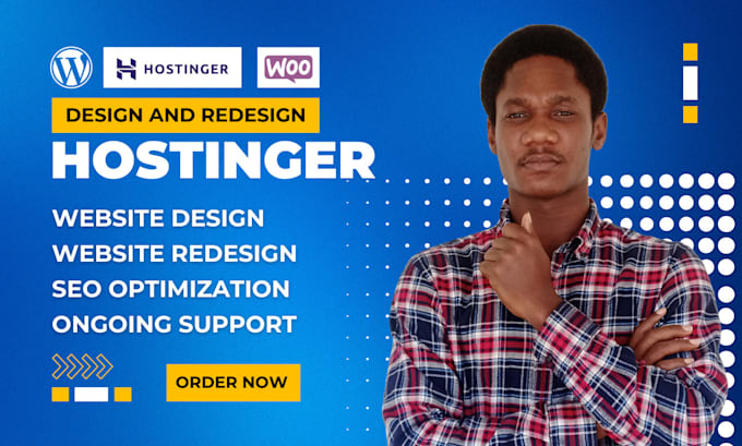 Gig Preview - Build hostinger website, wordpress website, or design wordpress on hostinger