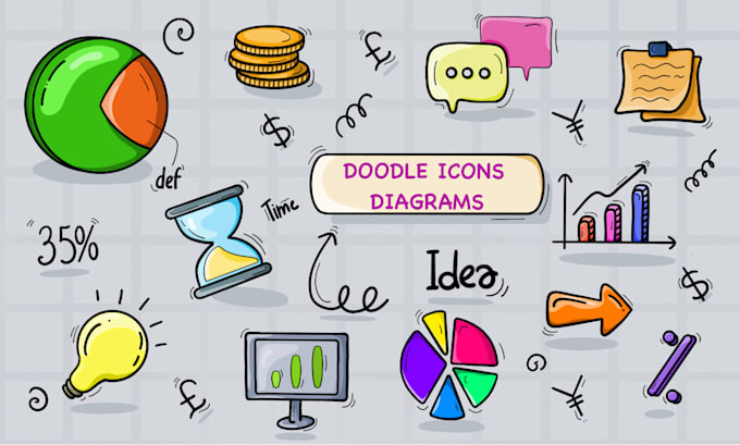 Gig Preview - Draw cartoon doodle icons, diagrams, infographic