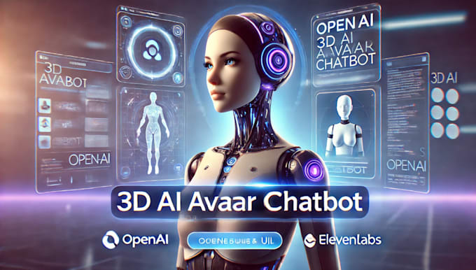 Gig Preview - Create a 3d ai avatar chatbot with openai and elevenlabs