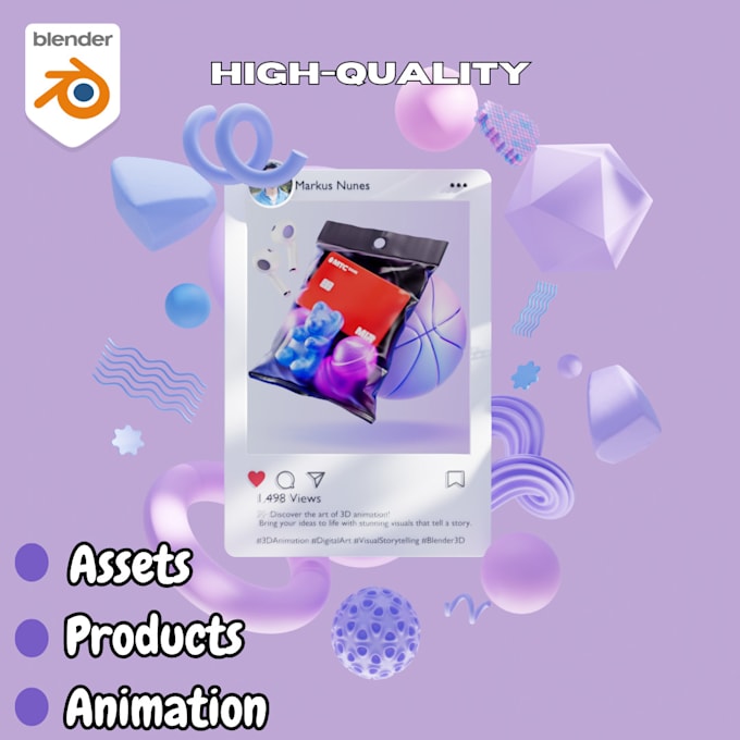 Bestseller - do high quality 3d animation for 3d assets or products