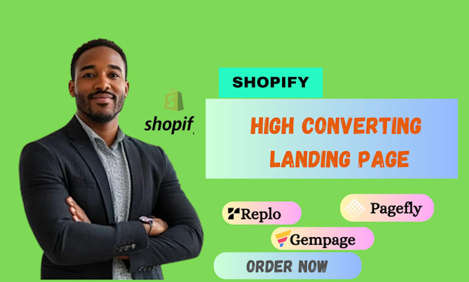 Gig Preview - Design shopify one product store or landing page by replo gempages and pagefly