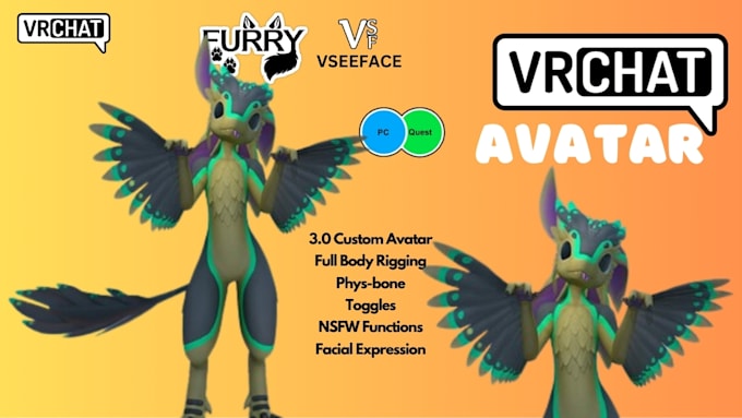 Bestseller - create 3d vtuber character modeling, vrchat character, vseeface streaming