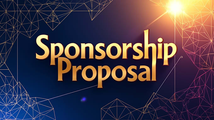 Gig Preview - Craft sponsorship proposal, sponsorship letter and event proposal