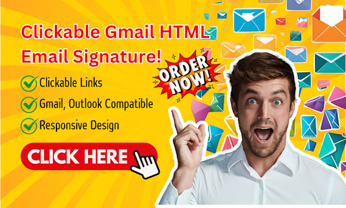 Gig Preview - Create a branded gmail HTML email signature with links and icons