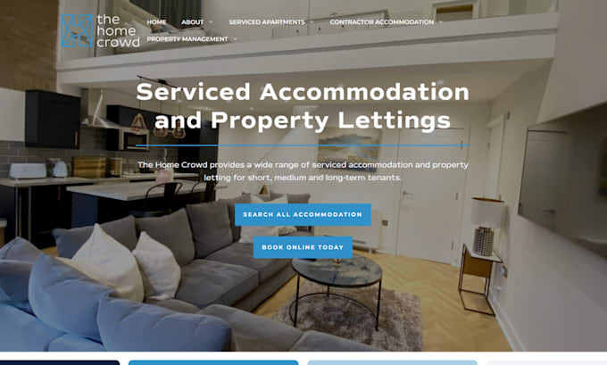 Gig Preview - Design property management website, vacation rental, property website