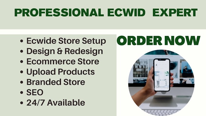 Gig Preview - Design ecwid website, redesign ecwid website ecommerce store