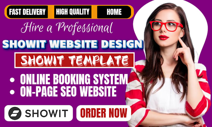 Gig Preview - Design, redesign and customize your showit website, showit template