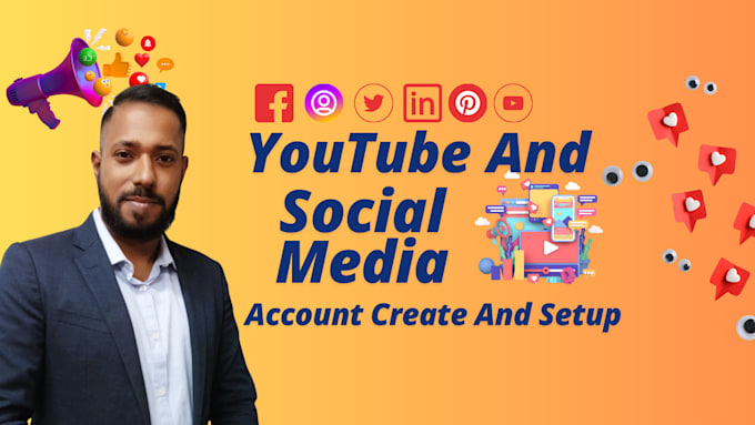 Gig Preview - Create and setup your you tube channel and social media accounts for success