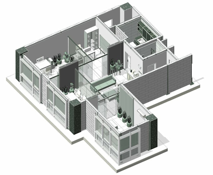 Gig Preview - Create 3d bim architecture model of building in revit