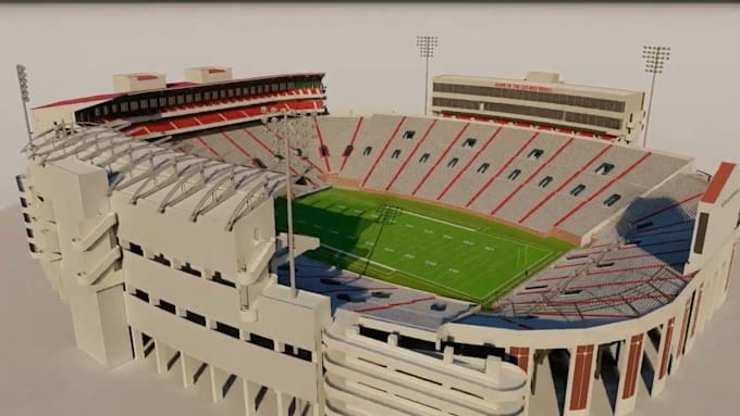 Gig Preview - Do quality 3d stadium animation, 3d stadium design, 3d stadium modeling, 3d gym