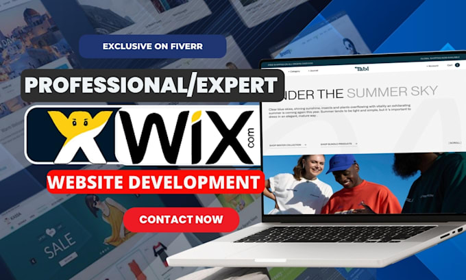 Gig Preview - Design, build or redesign wix website, wix expert, business wix website