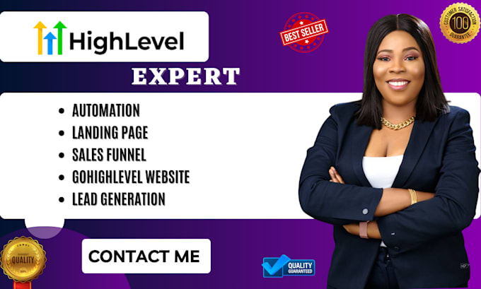 Gig Preview - Gohighlevel sales funnel gohighlevel landing page gohighlevel website ghl expert