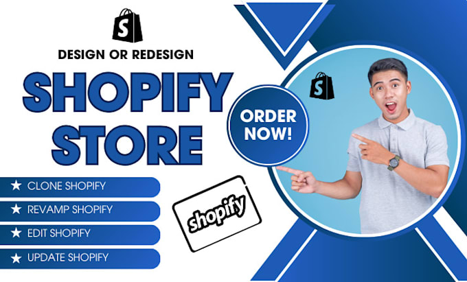 Gig Preview - Revamp shopify store, clone shopify, redesign shopify as shopify developer