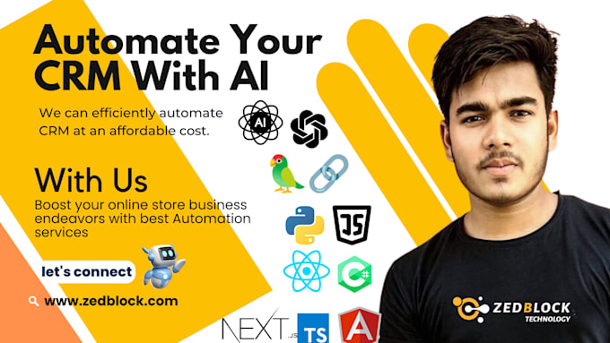 Gig Preview - Automate your CRM with an ai powered agent