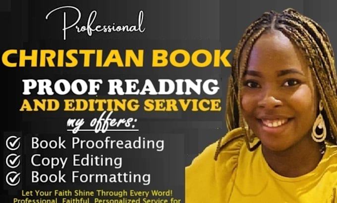 Gig Preview - Proofread and edit your christian books