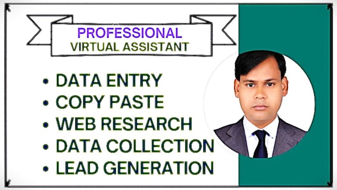 Gig Preview - Do VA data entry, web research, copy paste and web scraping