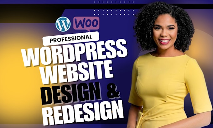 Gig Preview - Do wordpress blog website design, redesign, build wordpress business website seo