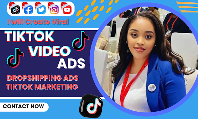 Gig Preview - Tiktok video ads tiktok dropshipping product tik tok video promotion tiktok shop