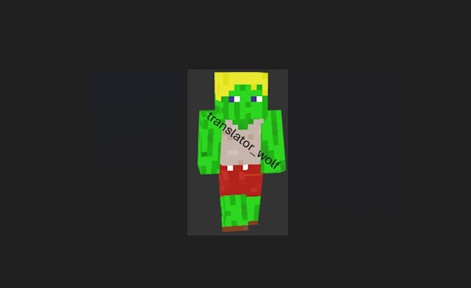 Gig Preview - Pixel your own minecraft skin