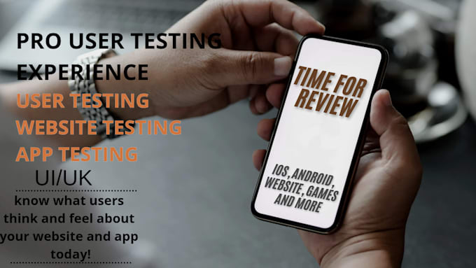 Gig Preview - Qa review and test ios app, website review, and android app user experience