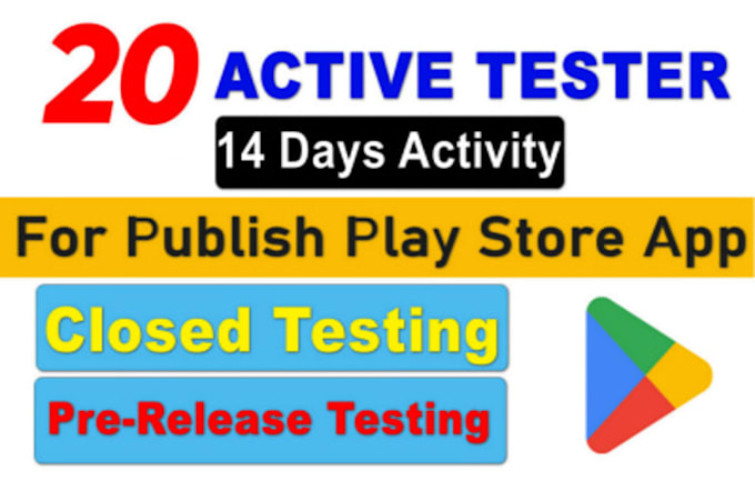 Bestseller - provide 12 testers or 20 testers for google play closed testing app testing