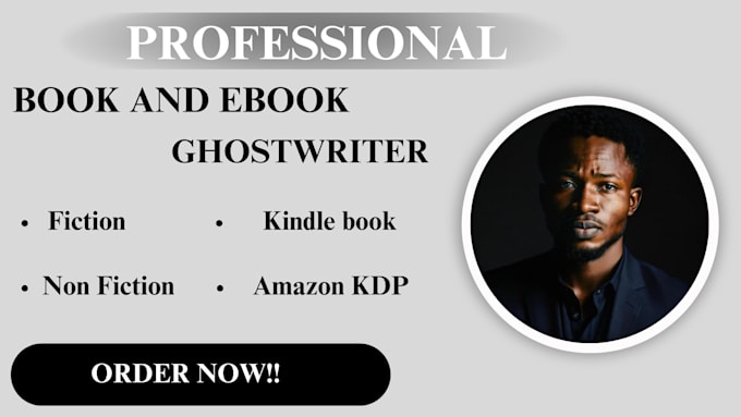 Gig Preview - Ghostwrite fiction and nonfiction book writer self help ebook writer amazon KDP