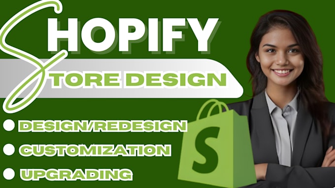 Gig Preview - Shopify store design shopify dropshipping store redesign