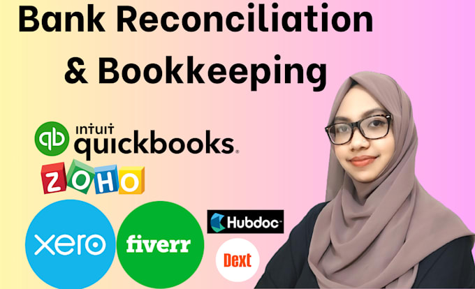 Gig Preview - Do bank reconciliation and clean up for tax in quickbooks, xero, zoho books