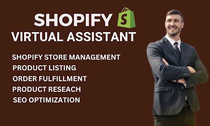 Gig Preview - Be your shopify virtual assistant or shopify store manager