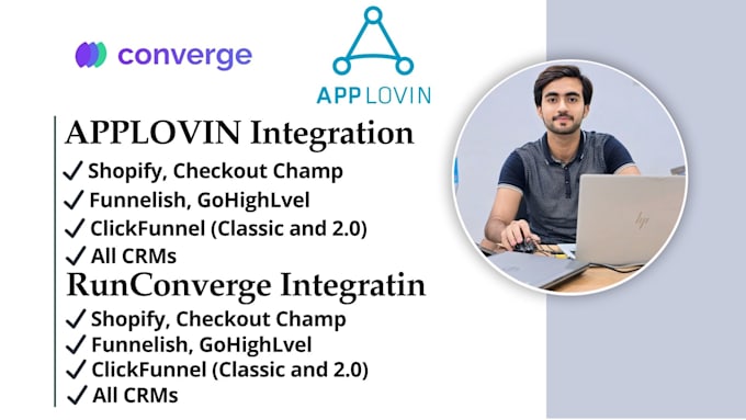 Gig Preview - Integrate applovin or converge with shopify, checkout champ, crms, and more