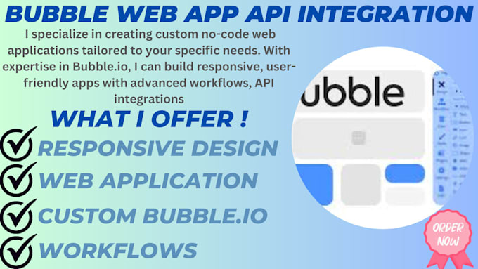 Gig Preview - Do custom bubble io development, no code web apps and API integration