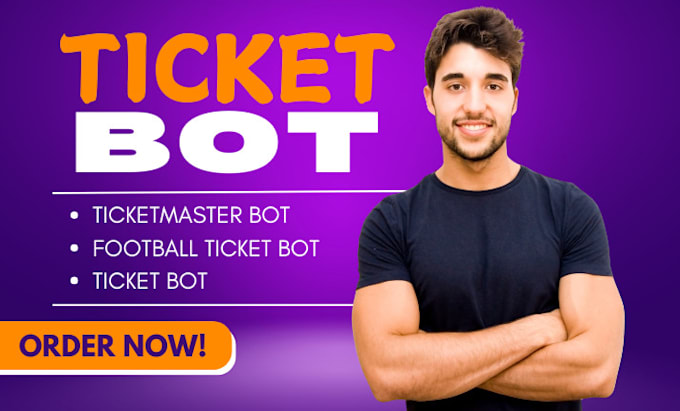 Gig Preview - Build custom ticketing event bot, ticketmaster, chelsea, queue it, real madrid