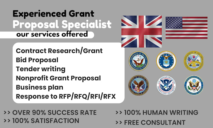 Bestseller - research rfp win federal government contract, bid proposal rfp, nonproft grant