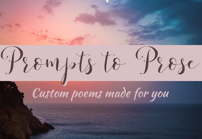 Gig Preview - Write custom poetry that makes the perfect gift