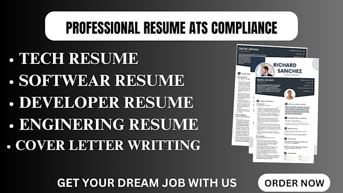 Bestseller - do  engineering resume, tech resume writing, software developer resume writing