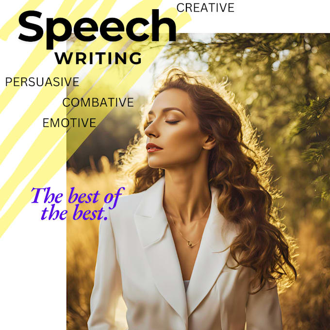 Bestseller - write your unique, daring and creative speech for you