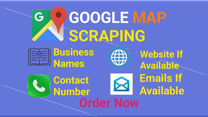 Gig Preview - Do google maps data scraping and b2b lead generation service