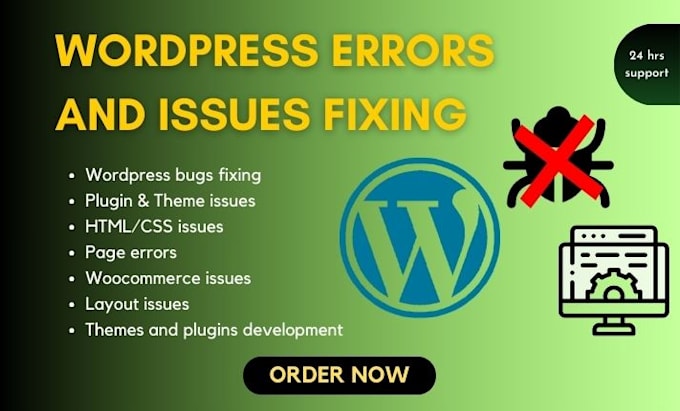 Gig Preview - Fix wordpress issues, bug fix, fix wordpress errors, do customization