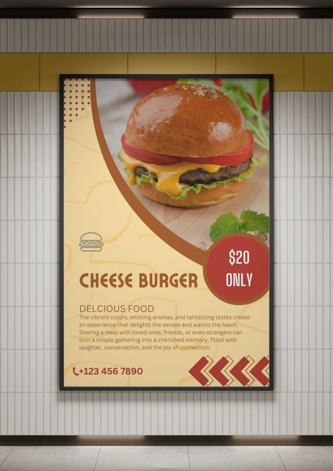 Gig Preview - Create attractive food flyers and posters