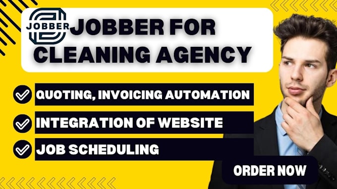 Gig Preview - Full setup of jobber for cleaning agency quoting invoicing jobber website expert