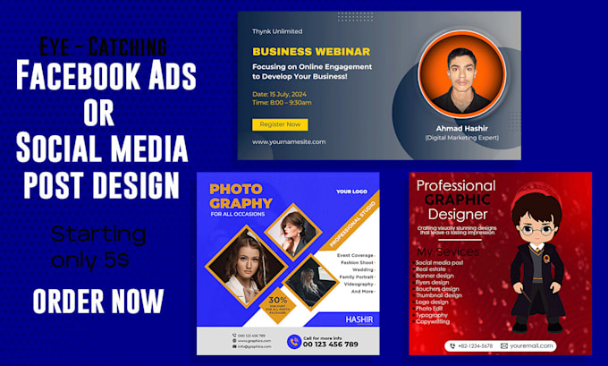 Gig Preview - Creative design facebook ads design or instagram ads design