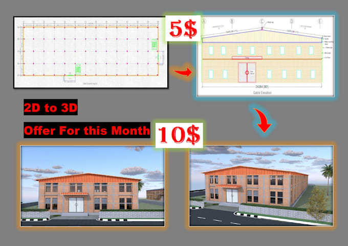 Gig Preview - Render the 3d model of your architecture project