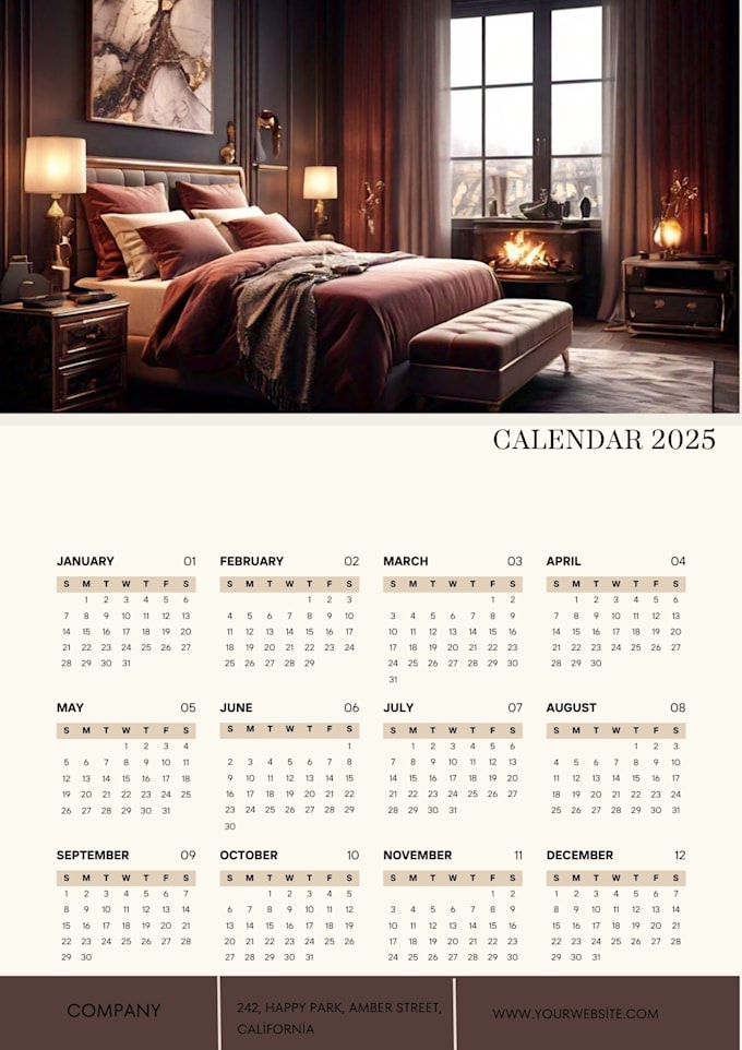 Gig Preview - Design professional wall calendars for your brand