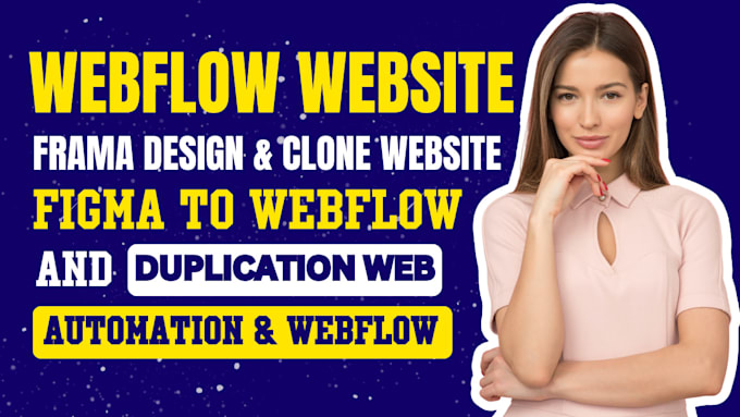 Gig Preview - Design webflow website framer website duplicate webflow duplicate figma framer