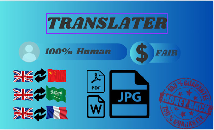 Gig Preview - Translate your file into a language you want