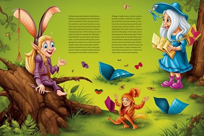 Gig Preview - Illustrate children story book illustration and children story book illustration