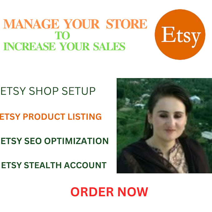 Gig Preview - Create a stable etsy account with 5 product listings within 48 hours