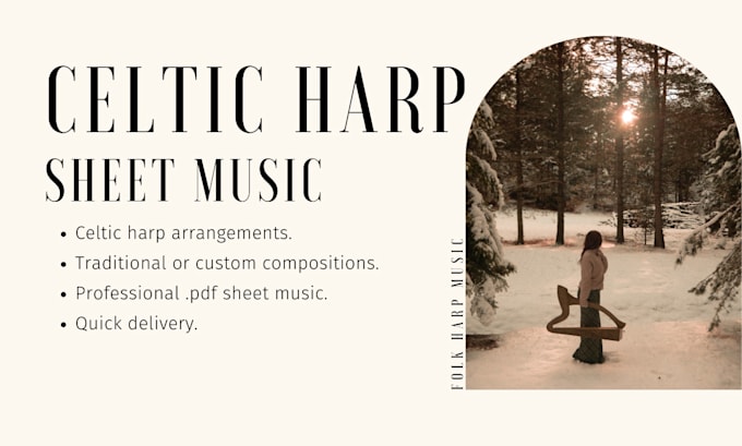 Gig Preview - Transcribe and create beautiful celtic harp sheet music